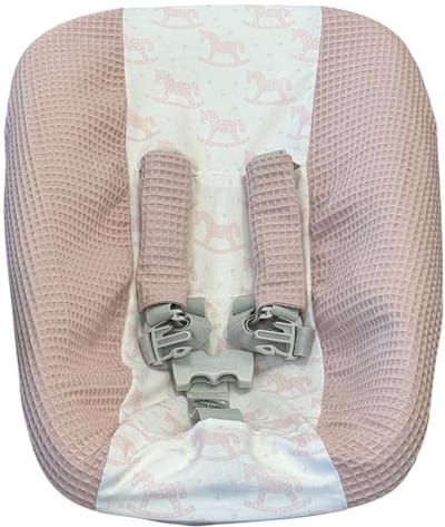 Stokke Tripp Trapp newborn hoes oud roze hobbelpaard