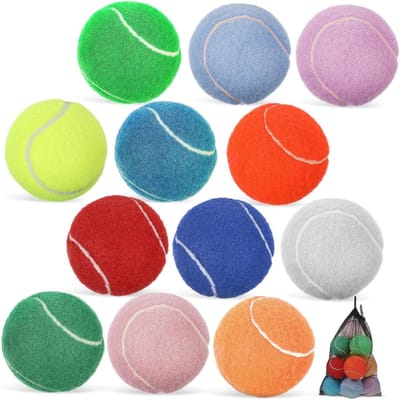Huisdier Ballen - Speelballen Honden - Training en Vermaak - Duurzaam Rubber - 12 Stuks - Multicolor