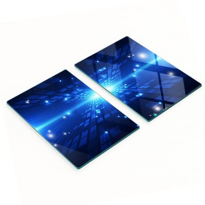 Decoratieve glazen serveerplanken voor snacks, driedimensionaal, 2x40x52 cm
