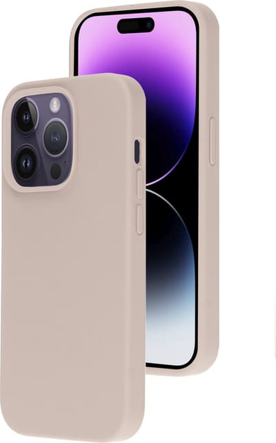Mobiparts hoesje geschikt voor de Apple iPhone 14 Pro - Siliconen - Beige Roze