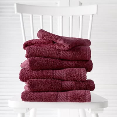De Witte Lietaer Gastendoekjes Helene Beet Red 30 x 50 cm - 6 stuks - Katoen