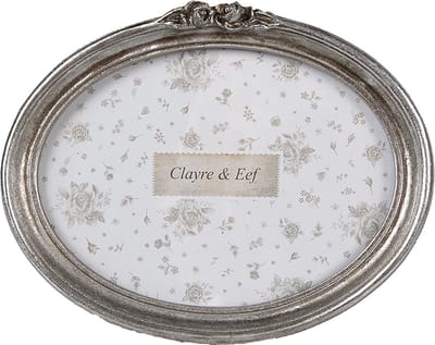 Clayre & Eef Fotolijst 18x13 cm Zilverkleurig Kunststof