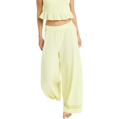 Damesbroek met wijde pijpen Roxy Under Golden Tropic