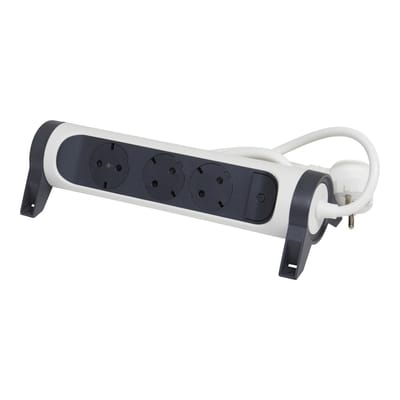 Legrand Premium draaibare 6-pits stekkerdoos met 3 m snoer (Europese Stekkerdoos) - 694539 [5 stuks]