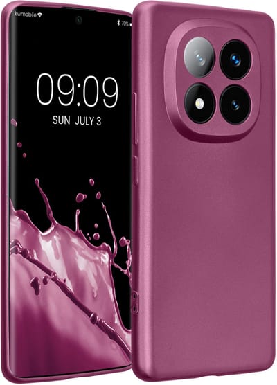 kwmobile metallic telefoonhoesje van TPU - geschikt voor Xiaomi Redmi Note 14 Pro+ 5G / Redmi Note 14 Pro Plus 5G - Flexible case voor smartphone - In metallic lila