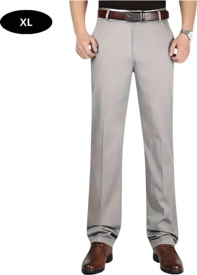 Bovista Golfbroek Heren - Golfkleding - Golfen - Golf Accessoires - Nette Pantalon - Lichtgrijs XL - Maat 52