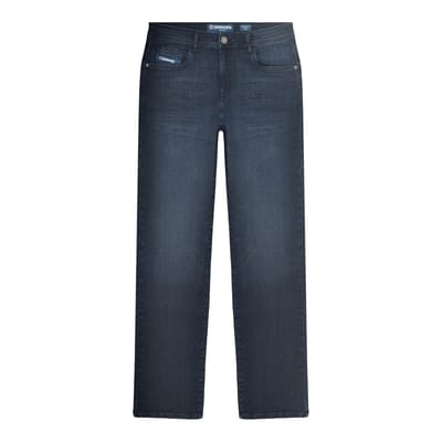 Lambretta Heren Chester Straight Jeans (Donkere marine)