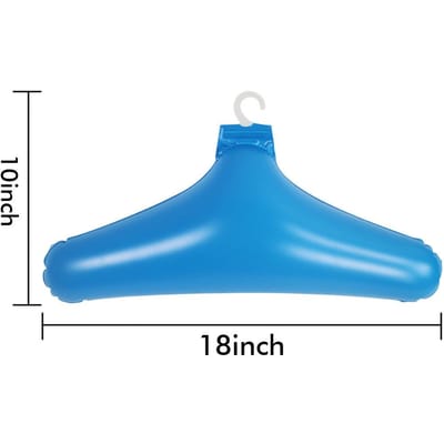Cintre gonflable en PVC antidérapant pour voyage, Cintre en matière plastique facile à plier, Cintre gonflable