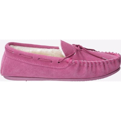 Hush Puppies Allie Suède Damesroze Pantoffels