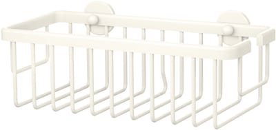 tesa doucherek Moon White mat wit diepe opbergruimte zonder boren lijmoplossing – 92x250x125mm