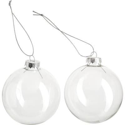 VBS Glazen ballen, Ø 8 cm, 2 stuks