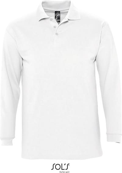 SOL'S Long Sleeve Polo Winter II L549 - White - L