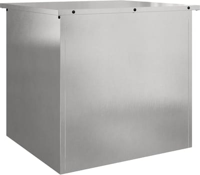 vidaXL - Tuinkussens - opbergdoos - Gegalvaniseerd - staal - 55 - x - 50,5 - x - 50 - cm