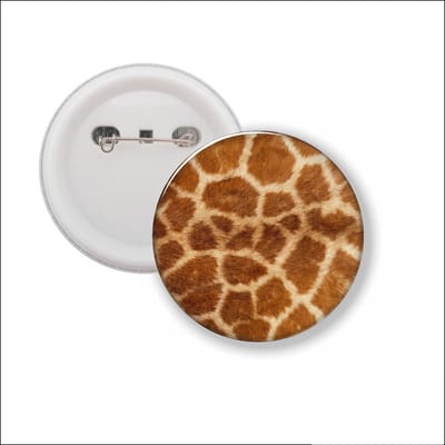 Button Met Speld - Giraffehuid