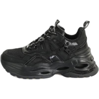 Vrouwentrainers van veganistisch nappa mesh Buffalo Triplet Hollow