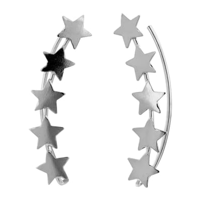 WeLoveSilver - ear climber - sterren - 925 zilver - luxe cadeauverpakking