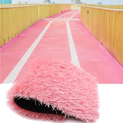 Kunstgras Gazonmat - Synthetisch Gras Tapijt - Balkon Terras Decoratie - UV-bestendig Weerbestendig - 314 x 748 inch - Roze