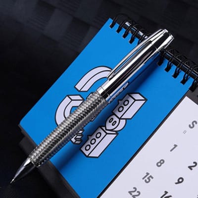 Dailygoods- Balpen Luxe - Metalen Pen - Fijne Penpunt 1,0 mm - Hoogwaardig Metaal - 135mm - Duurzaam Ontwerp - Schrijfpennen