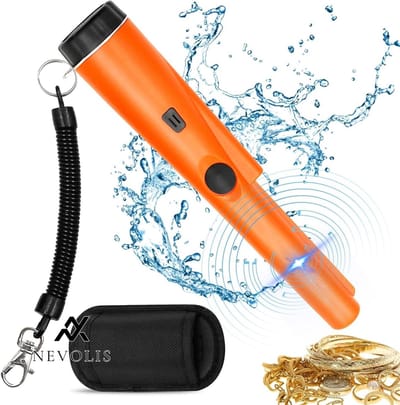 Nevolis Metaaldetector draagbaar metaaldetector 360 graden scan metaalzoeker IP66 waterdicht stofbescherming - metaaldetector zoekapparaat magnetisch metaaldetectie .