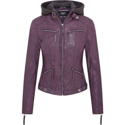 Klassiek bikerjack met capuchon voor dames - Brazzaville