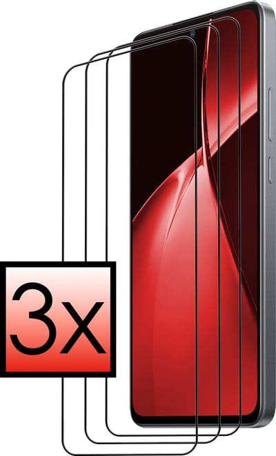 Screenprotector - 3 Stuks - Geschikt voor OnePlus Nord CE 4 Lite - Full Cover - Beschermglas - Gehard Glas - Tempered Glass - Screen Protector