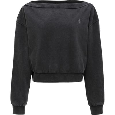 Forplay Sweatshirts - Carmen Longsleeve Top - S tot XXL - voor Vrouwen - zwart
