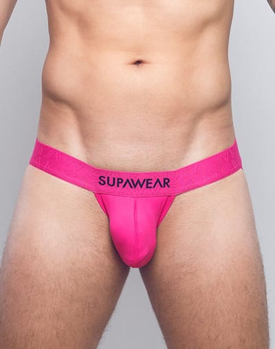 SUPAWEAR Neon Jockstrap Neon Pink - MAAT S - Heren Ondergoed - Jockstrap voor Man - Mannen Jock