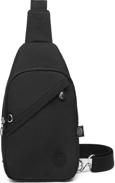 Bagwise® Premium Crossbody Tas Dames & Heren – Sling Bag / Schoudertas – Waterafstotend – Anti-Diefstal Vak – Verstelbare Band – (1239) Zwart