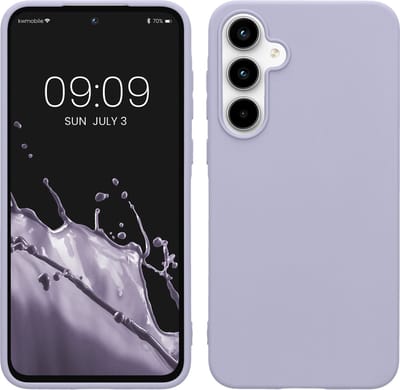kwmobile telefoonhoesje geschikt voor Samsung Galaxy A55 5G - Hoesje voor smartphone - Back cover in pastel-lavendel