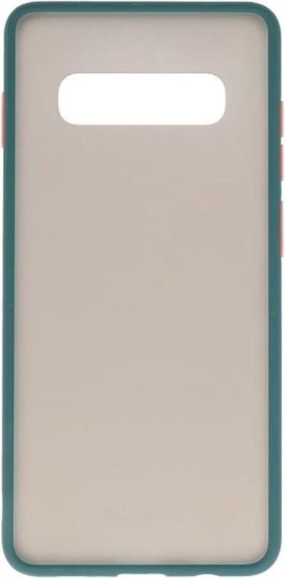 Hoesje Geschikt voor de Samsung Galaxy S10 - Hard Case Backcover Telefoonhoesje - Donker Groen