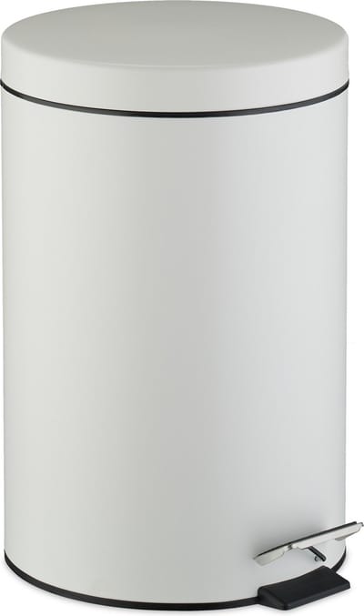 pedaalemmer - 20 liter - keuken - badkamer - binnenemmer - wit
