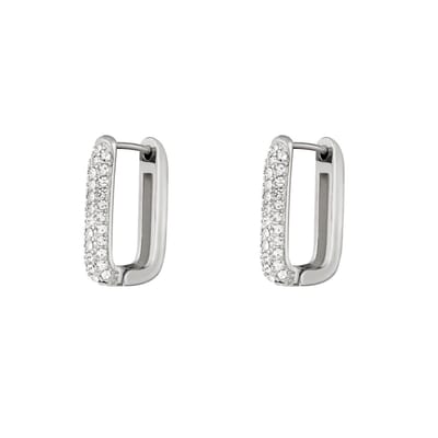 Oorbellen shimmer spark groot 0.8x10 - zilver - LMPiercings