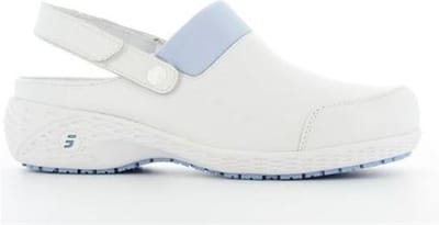 Safety Jogger Oxypas Klomp SHEILA OB –  Slipvast SRC – Antistatisch - ESD - Lichtblauw, Maat 36