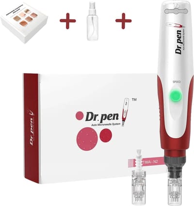 Dr.Pen N2 Ultima | Draadloos dermapen | Microneedling pen | Mesopen | Huidverzorging | Huidverjonging | 5x 12 pin naalden (merk esterance) & sprayflesje 50 ml desinfectie