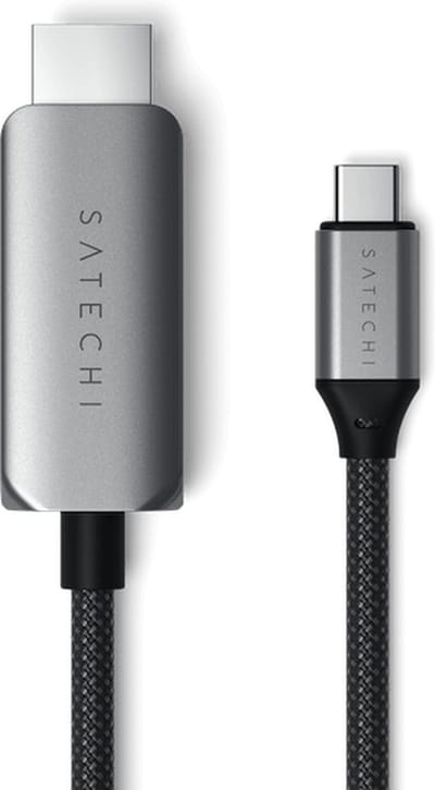 Satechi USB-C - HDMI 2.1 8K Kabel- 2 meter - Grijs