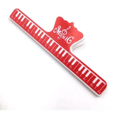 Bladmuziek Clip Boek Pagina Noten Clips Muziek Partituur Vaste Clips Bladmuziek Houder voor Gitaar Viool Piano Muziekinstrumenten Accessoires rood