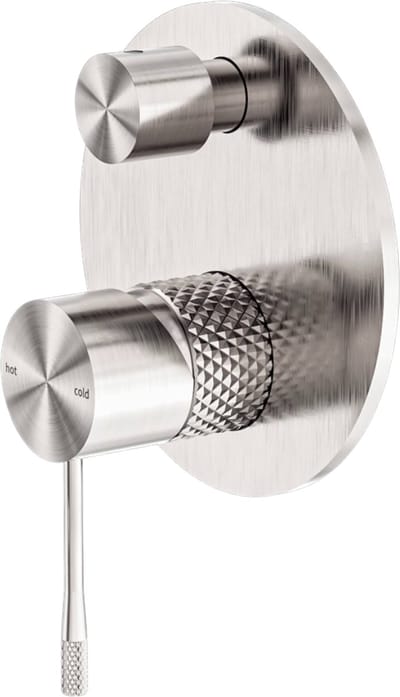 Owen & Finch Mengkraan met Omstel en Achterplaat Geborsteld Nikkel – Messing – Diamantkarteling