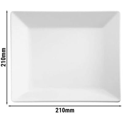 GGM Gastro (6 Stück) Tablett - PURE - Melamin - 210x210mm - Höhe: 30mm