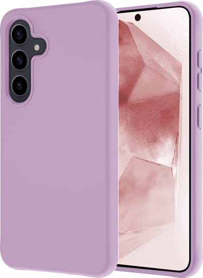 Hoesje - Geschikt voor Samsung Galaxy A55 - Sterk & Shockproof - Hoes Cover - Siliconen Case - Lila