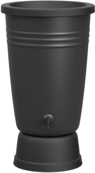 Elho Green Basics Regenton Plus 105 - Regenton voor Kweken En Oogsten - Ø 58.4 x H 80.4 cm - Living black