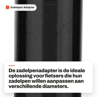 Dailygoods - Zadelpen Adapter - Aluminiumlegering - Eenvoudig te installeren - Zadelpen Vermindering - Geschikt voor Mountainbikes en Racefietsen - 27...