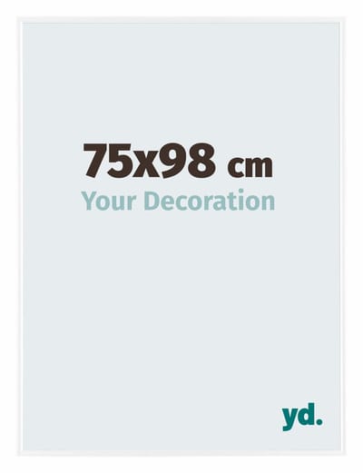 Your Decoration - Fotolijst 75x98 cm - Kunststof - Wit Hoogglans - Evry