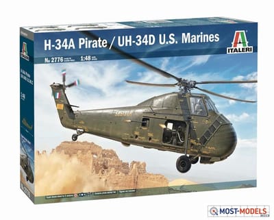 Italeri Modelbouwpakket Vliegtuigen - 2776 H-34A Pirate / UH-34D U.S. Marines Plastic - 1:48 - Modelbouw