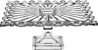 Crystal Bohemia Taart plateau Pierced - Kristal - 32cm /footed/ - 1 stuk