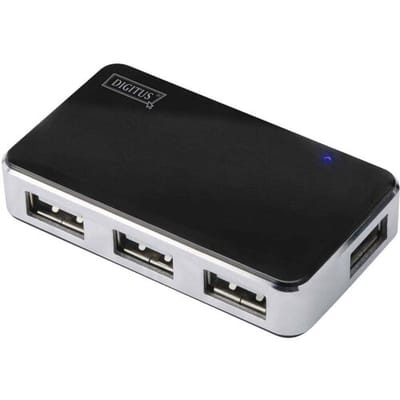 Digitus Active Usb Hub 4Xusb 2.0 Voor Laptops, Pc's En Macs Snelle Gegevensoverdracht