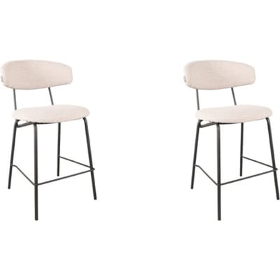 LABEL51 - Barstoel Zack - Beige - 57x53x95cm - Set van 2