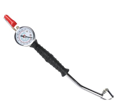 Opblaasstang - Bandenpomp adapter - Bandenspanning controleren - Geïntegreerde drukmeter - 0-230 psi - Zwart