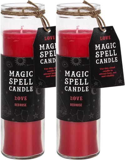 Lange Brandende Buiskaarsen Roze - Magische Spreukkaarsen voor Gebed, Feest & Decoratie