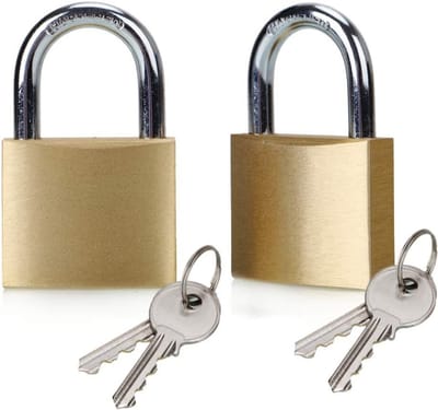 Igoods Mini-hangsloten - Koffersloten - Hangsloten met 2 Sleutels - Universeel - 2 Stuks