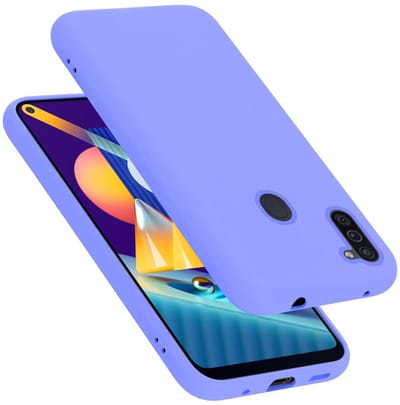 Cadorabo Hoesje geschikt voor Samsung Galaxy A11 / M11 in LIQUID LICHT PAARS - Beschermhoes gemaakt van flexibel TPU silicone Case Cover